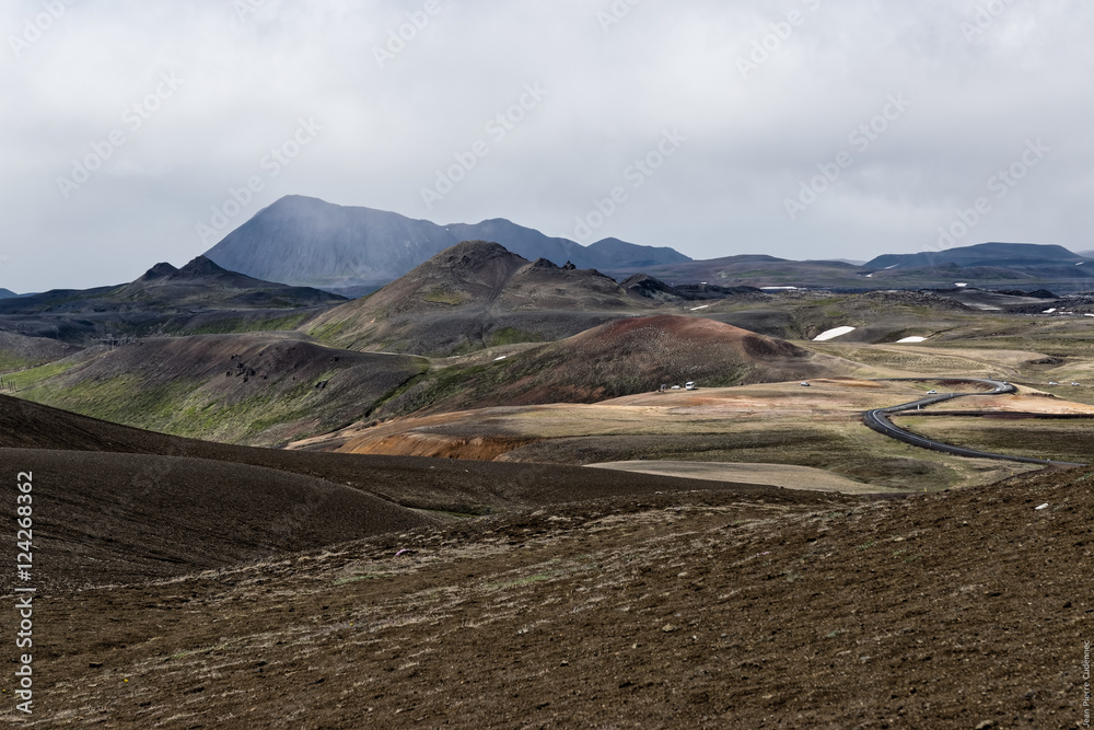 Zone volcanique du Krafla, en Islande