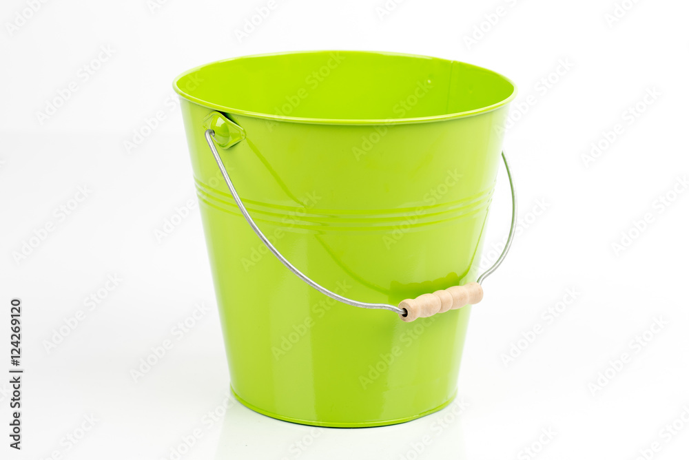 Small Metal Bucket - Light green - Home All