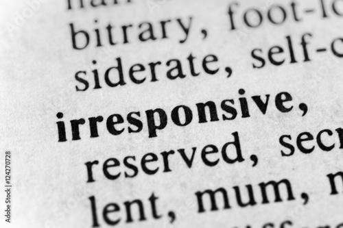 Irresponsive photo