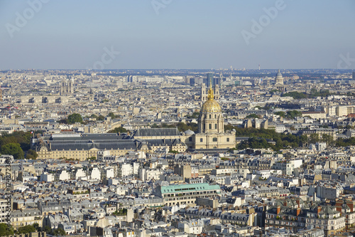 The huge city of Paris - aerial view © 4kclips