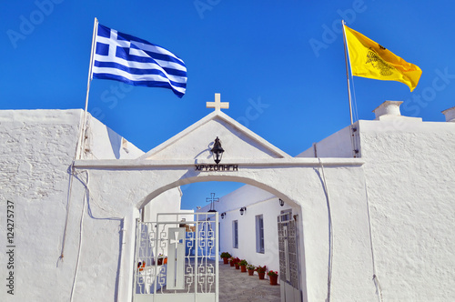 church of Panaghia Chrisopigi at Sifnos island Cyclades Greece photo