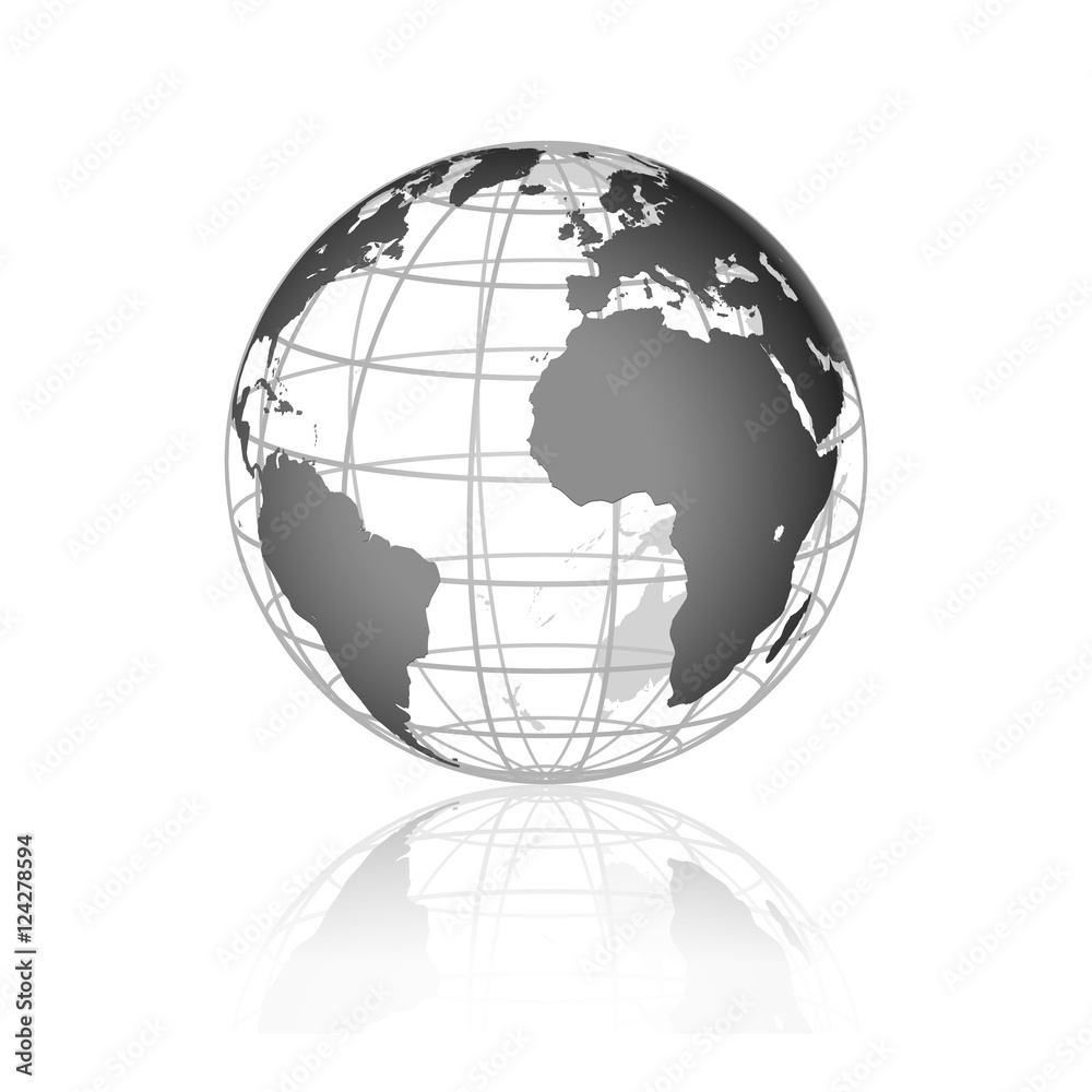 Black globe Adobe Stock