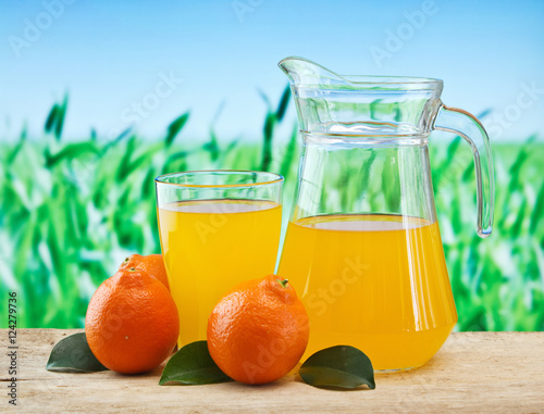 tangerine and juice