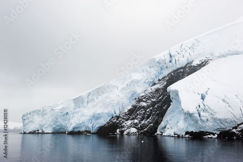 Glaciers along the coast of the souther ocean;Antarctica photo