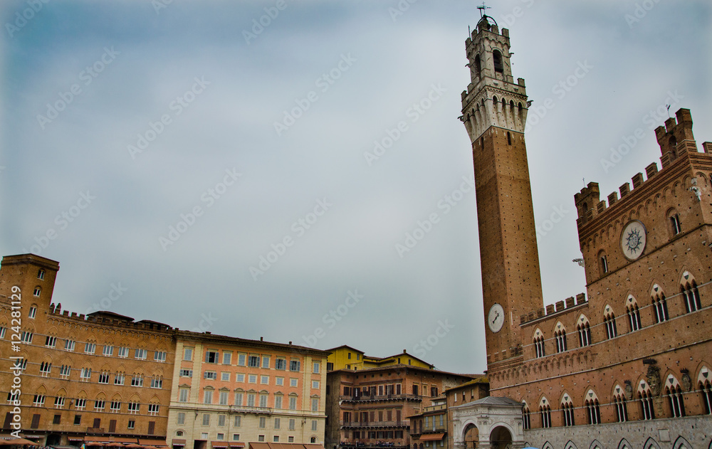 Piazza of the Palio. sienna. Tuscany