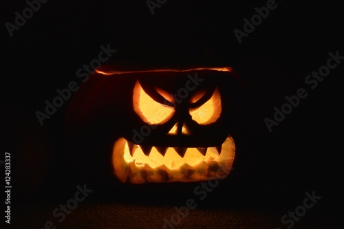 Horror halloween pumpkin