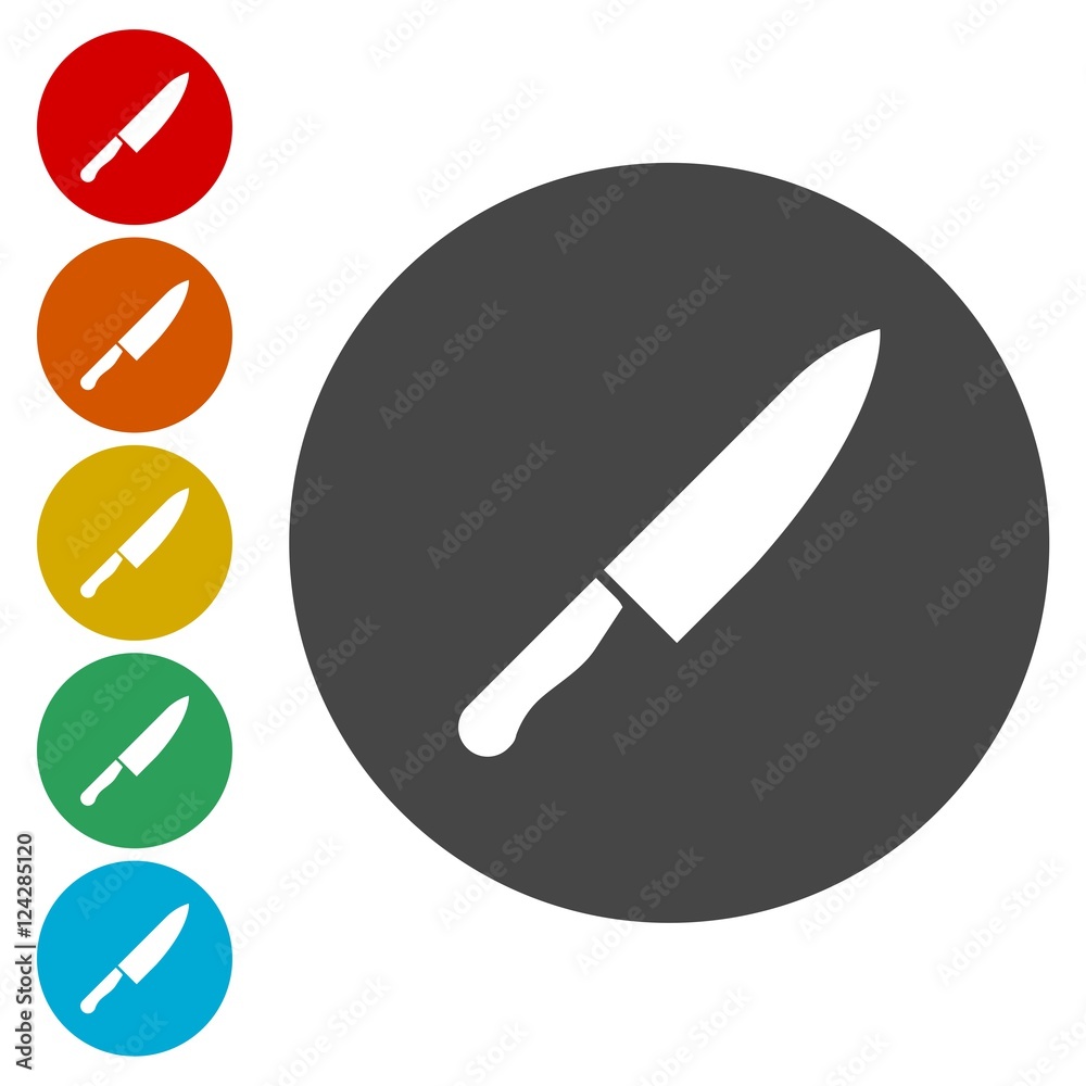 Kitchen knife isolated on white background Kitchen knife isolated on white background