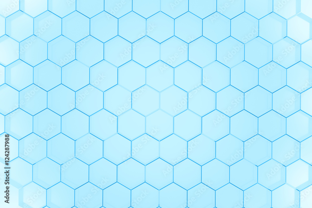 3d rendering of hexagonal abstract background 3d rendering of hexagonal abstract background
