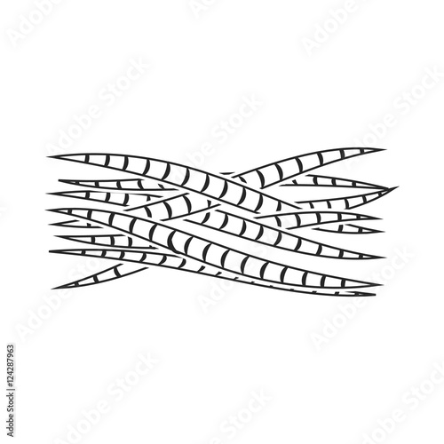 Muscle icon in black style isolated on white background. Organs symbol stock vector illustration.