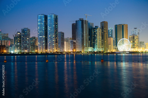 Night view of Sharjah UAE © arbalest