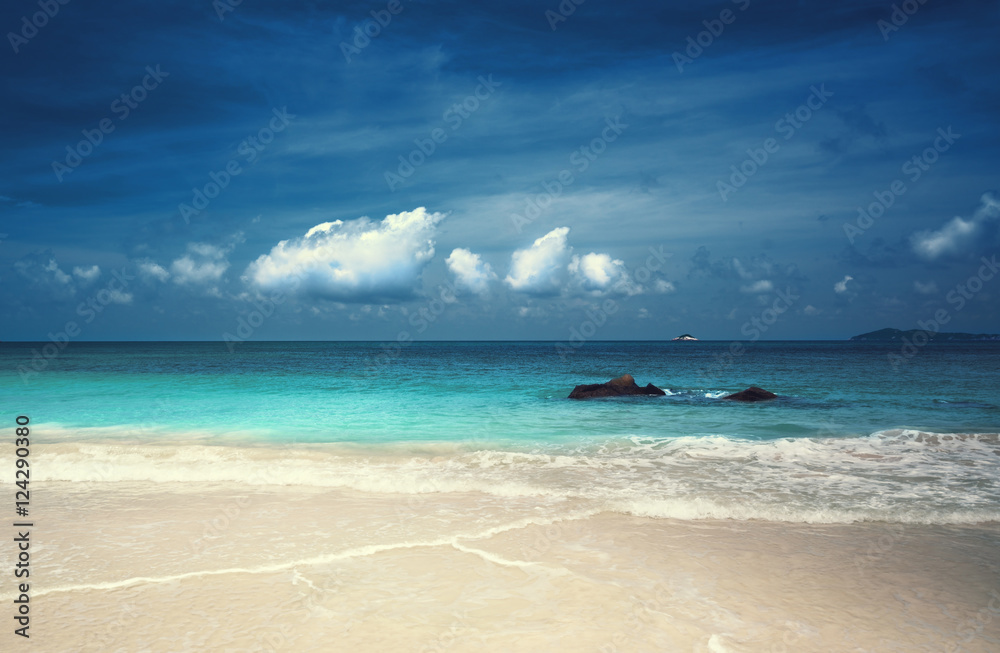 Anse Lazio beach on Praslin island in Seychelles