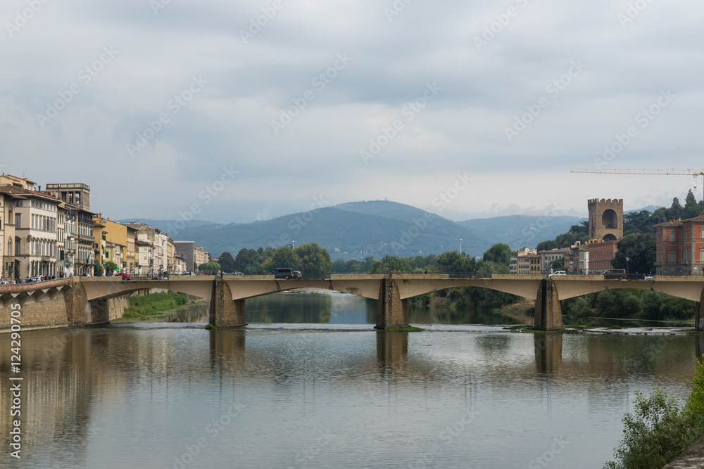 View of Florence and Arno river, Italy
