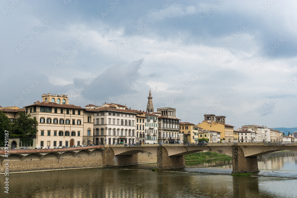View of Florence and Arno river, Italy

