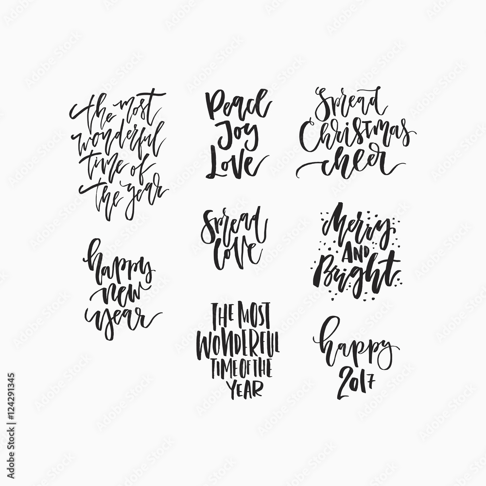 Handdrawn Christmas Lettering Handdrawn Christmas Lettering