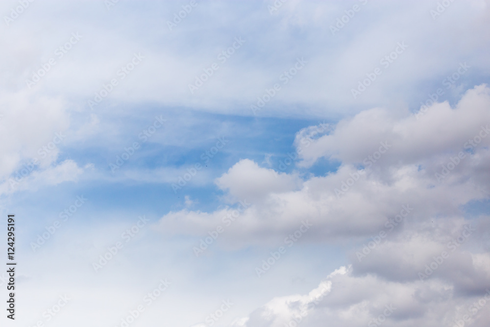 beautiful clouds against blue sky