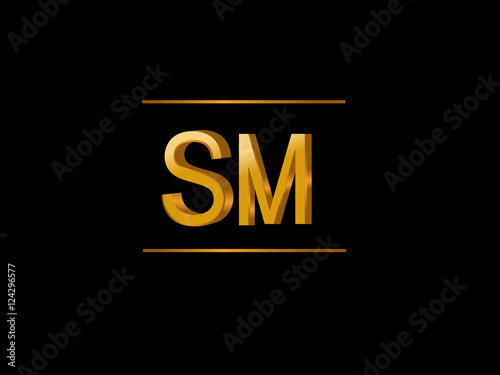 SM Initial Logo for your startup venture