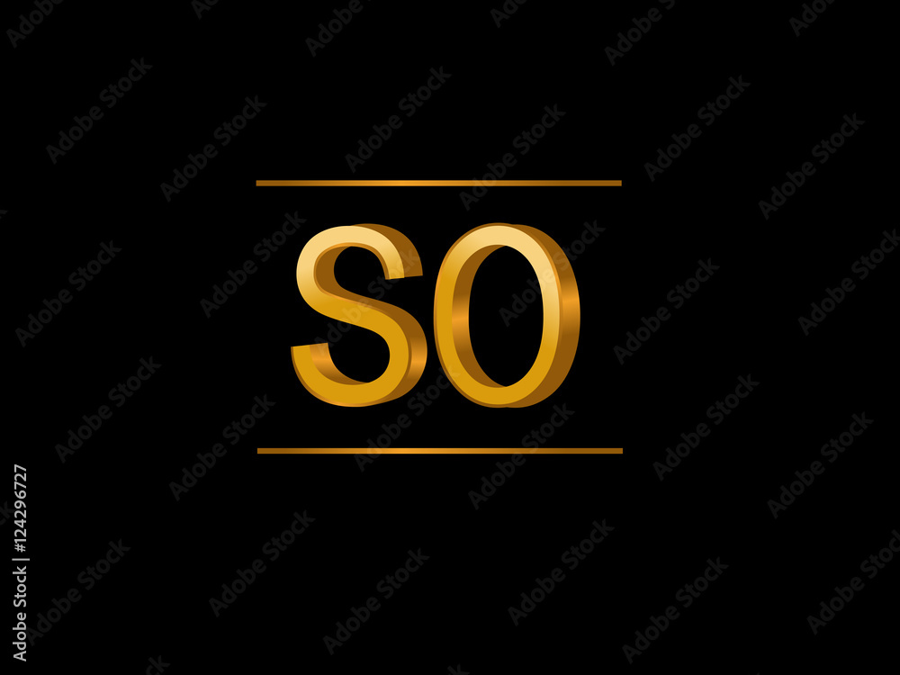 SO Initial Logo for your startup venture