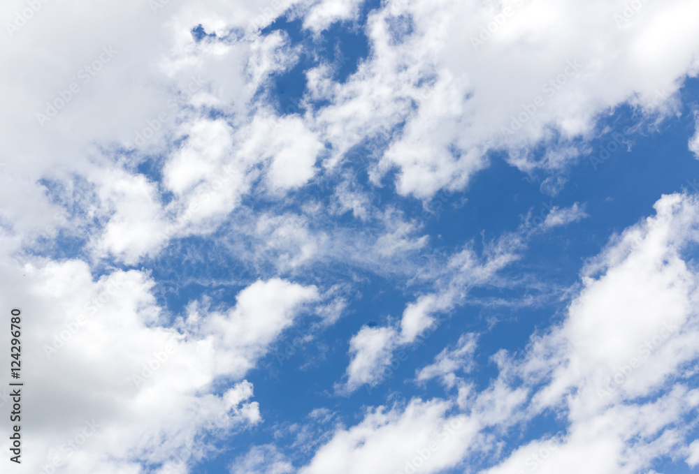 clouds in the blue sky clouds in the blue sky