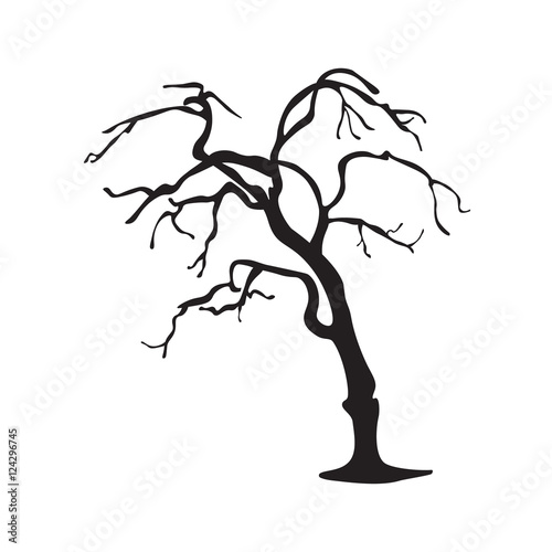 scary tree silhouettes