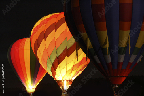 Image of Hot Air Balloons at Night 