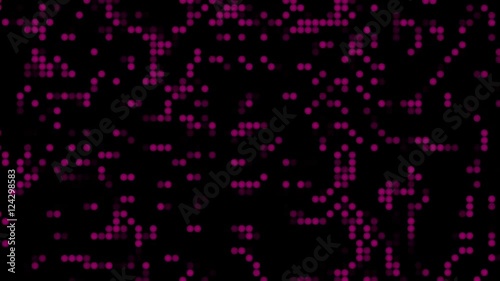 Abstract background with animation of glowing dots. Spangle Glitter background.