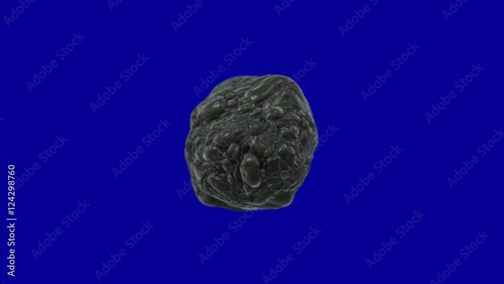 Weird and Creepy Organism on a Blue Screen Background Weird and Creepy Organism on a Blue Screen Background