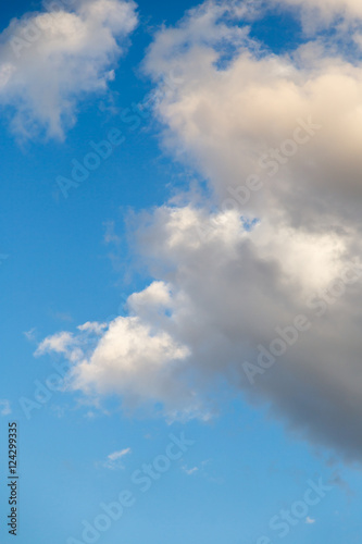 clouds in the blue sky