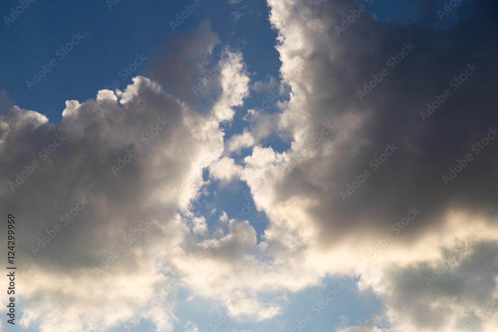 Fototapeta premium clouds in the sky at sunset