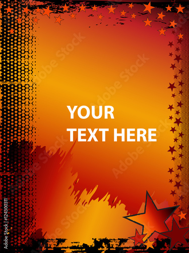Grunge rock and roll background