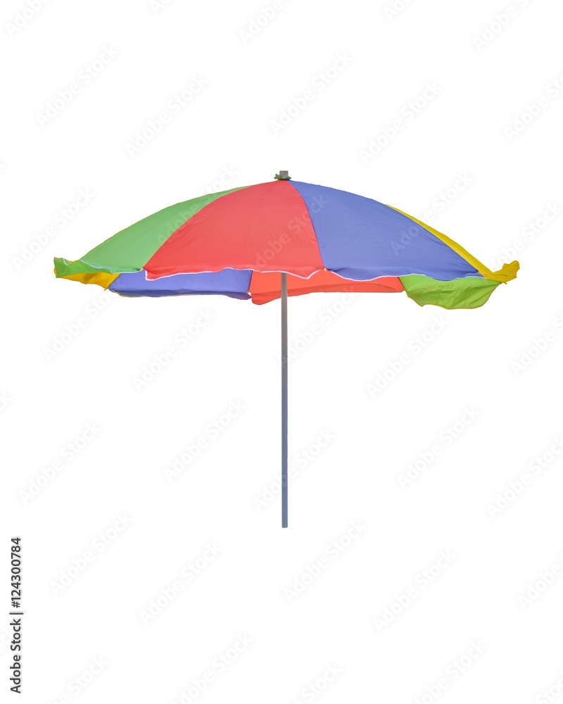 Obraz premium Multicolored Umbrella Isolated on White