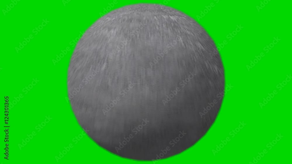 Big ball of Round rock rolling on a Green Screen Background Big ball of Round rock rolling on a Green Screen Background