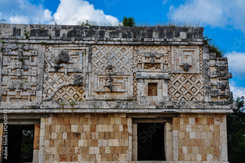 Details, Mayan Puuc Architecture Style - Uxmal, Mexico photo