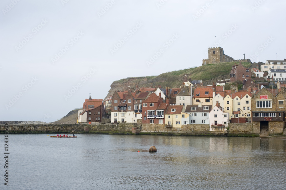 Whitby lower harbour and Tate Hill