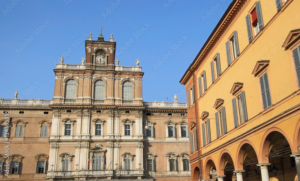 Ducal Palace and old town of Modena, unesco world heritage, Italy