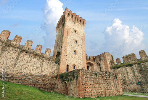 Medieval castle of Este in the province of Padova in Italy 