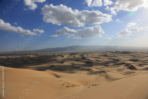 Sand dunes. Gobi Desert, Mongolia