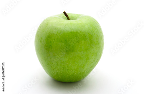 One apple isolated on white background