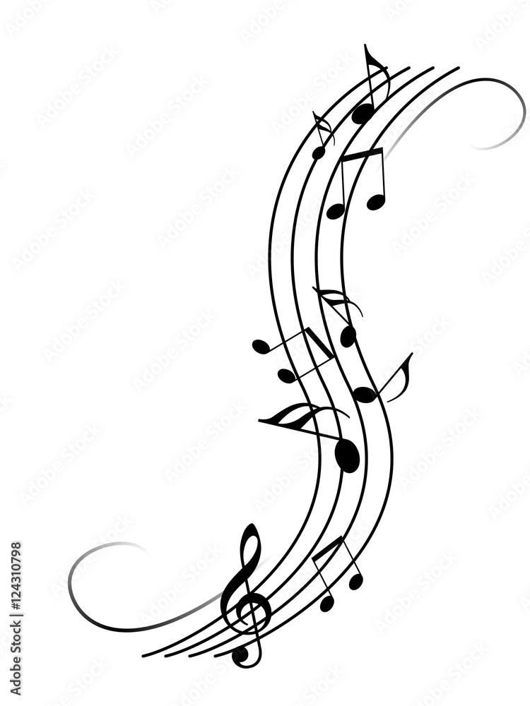 譜面 五線譜 音楽 Stock イラスト Adobe Stock