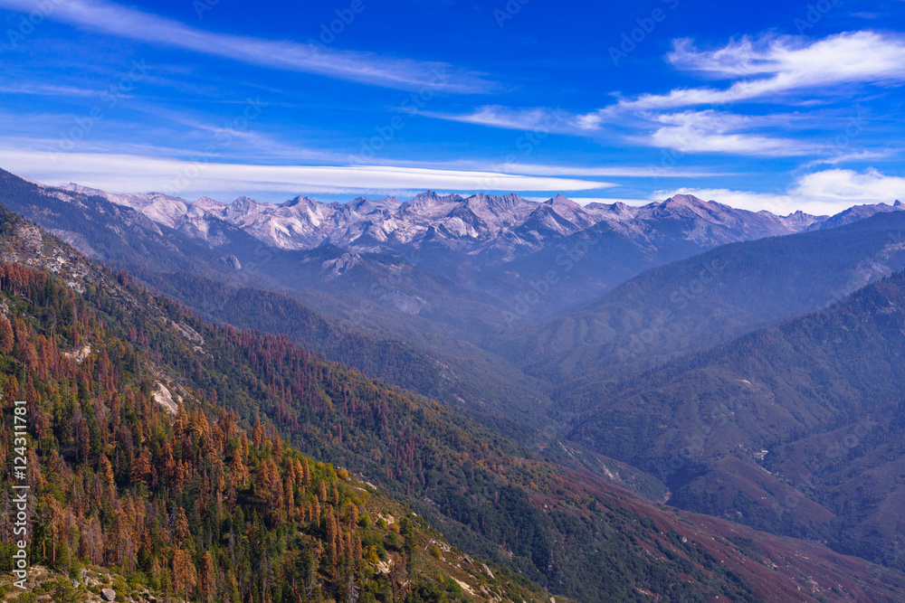Eastern Sierra Mountains from Moro Rock