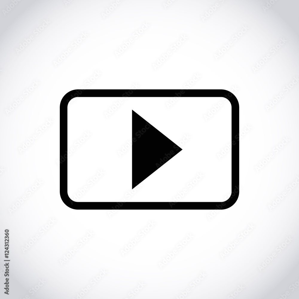 video icon stock vector illustration flat design video icon stock vector illustration flat design