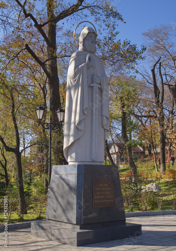 Monument to Saint Ilya in the park of Vladivostok
