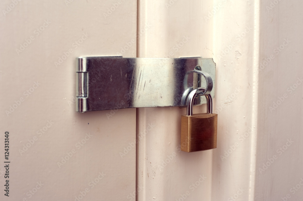 Fotografia Brass padlock