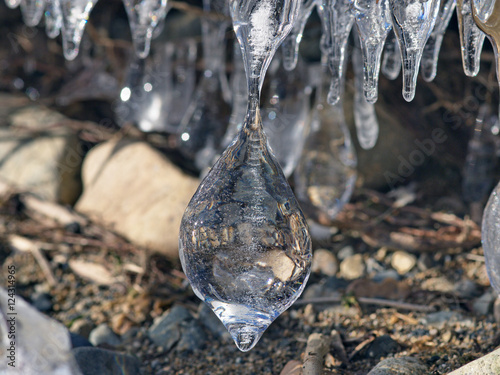 Ice natural sculpture