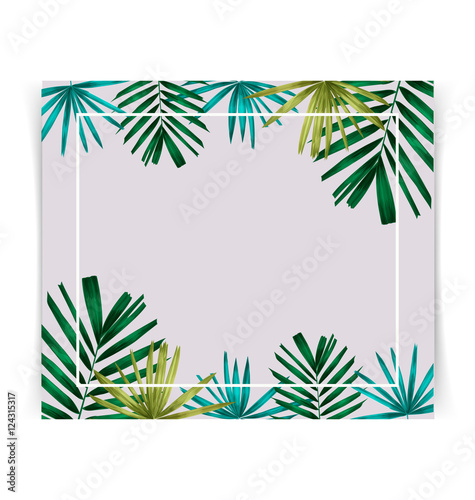 tropical leaf card3 photo