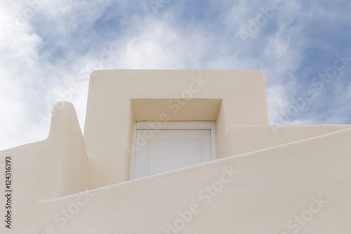 door of traditional house in Oia on Santorini