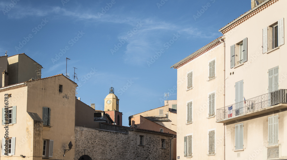 Saint-Tropez the clock tower