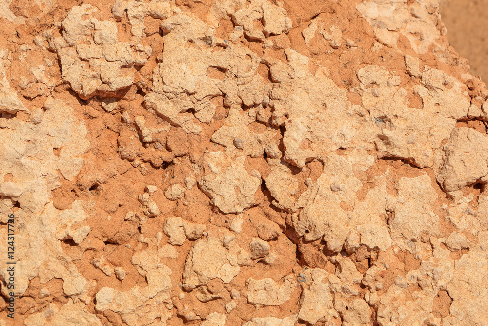Texture red molded clay, background. Canyon Bayanzag. Texture red molded clay, background. Canyon Bayanzag.