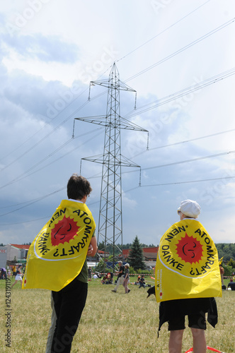 Schweiz: Anti-AKW-Demo in Döttingen. Anti nuclear power protesters photo