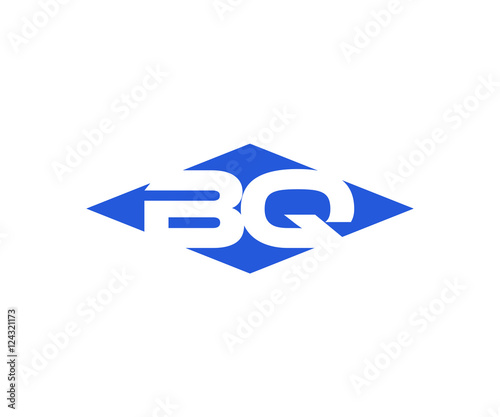 Free Download Simple Vector Modern Initial Letters Logo Croped in Diamond shape bq - GFXLoad