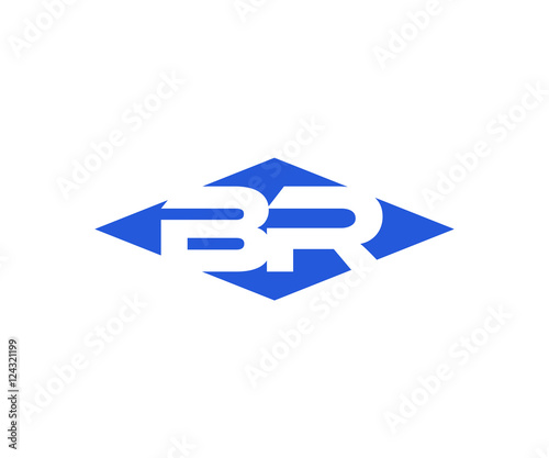 Free Download Simple Vector Modern Initial Letters Logo Croped in Diamond shape br - GFXLoad